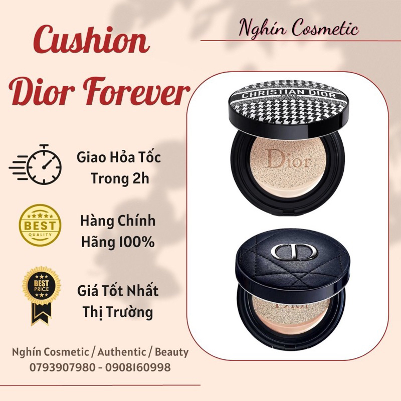 Phấn Nước Kèm Dầu Dior/Cushion Dior Phiên Bản Forever Skin Glow/Perfect Spf50 Pa+++