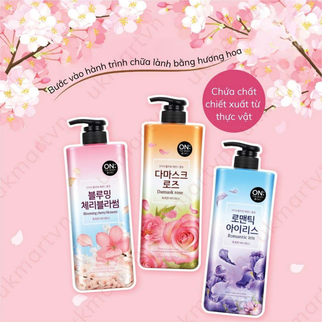 Sữa Tắm nước hoa On The Body Perfume 900g Hàn Quốc