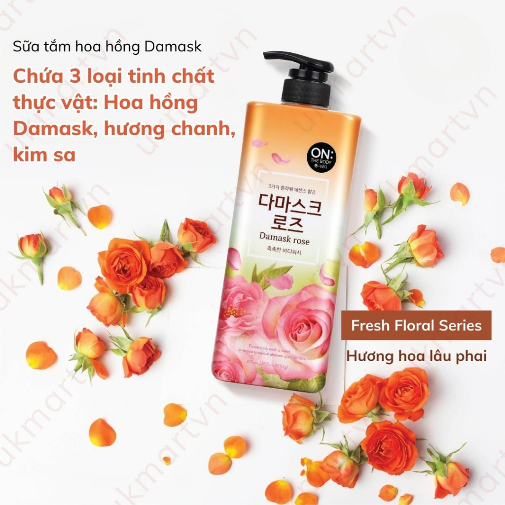 Sữa Tắm nước hoa On The Body Perfume 900g Hàn Quốc