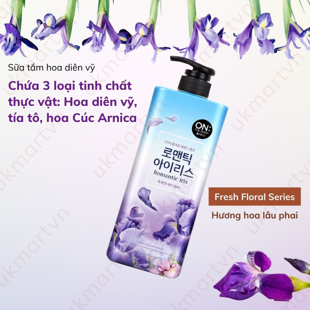 Sữa Tắm nước hoa On The Body Perfume 900g Hàn Quốc