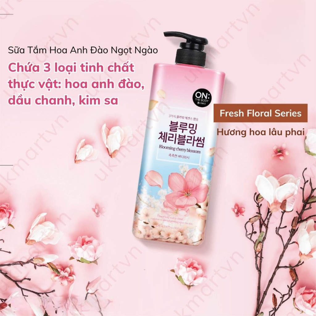 Sữa Tắm nước hoa On The Body Perfume 900g Hàn Quốc