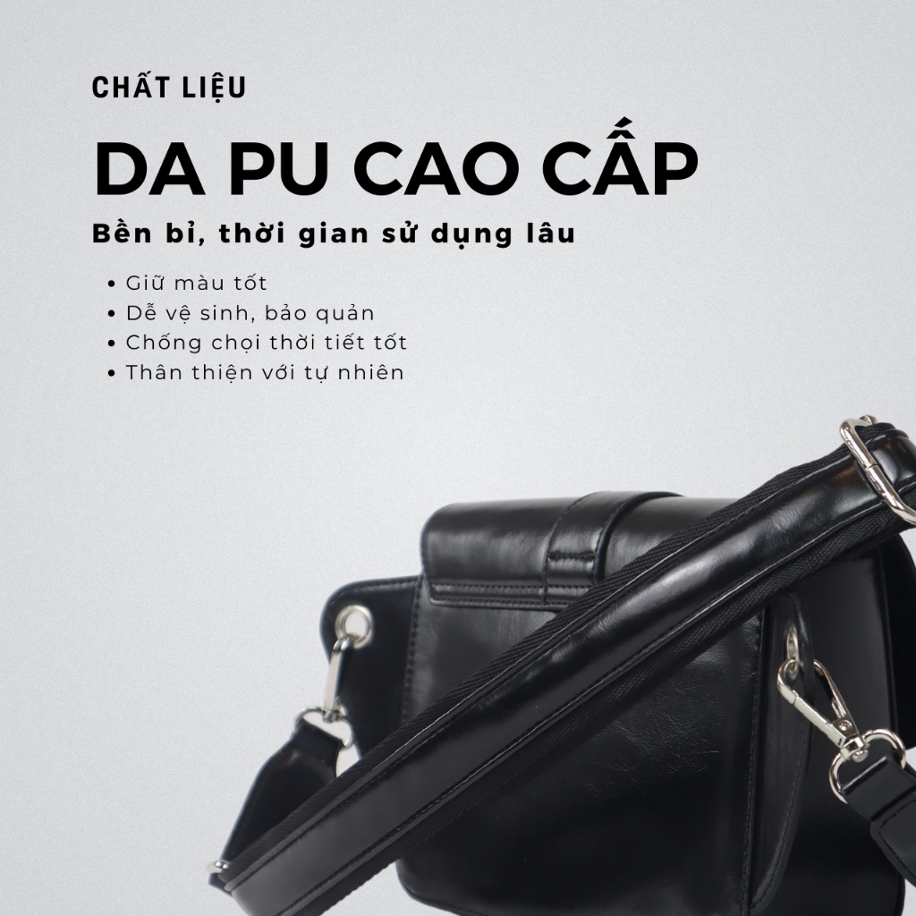 Túi đeo chéo da nam - Jordan Bag - BARAS VIETNAM - Túi đeo chéo thời trang nam