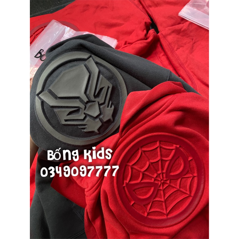 Áo Nỉ Hoodie Bé Trai Logo Siêu Nhân G