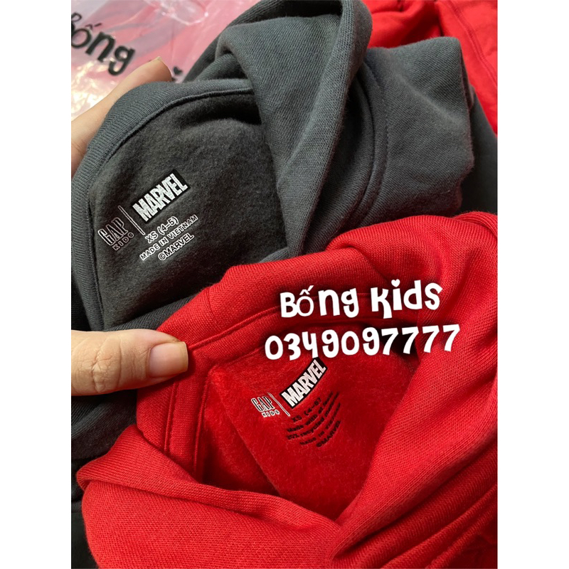 Áo Nỉ Hoodie Bé Trai Logo Siêu Nhân G