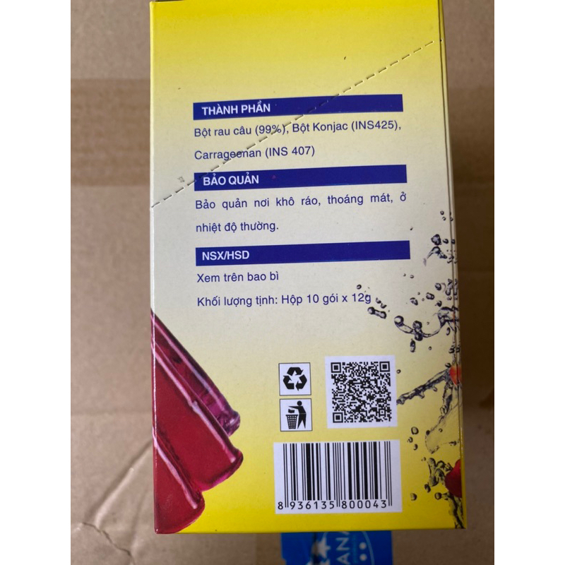 Bột Rau Câu - Hộp 10gói*12gr