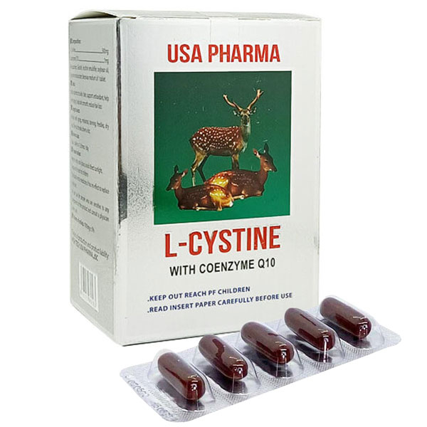 Viên uống tổng hợp làm đẹp da, móng, tóc L-Cystine 100 viên - USA Pharma