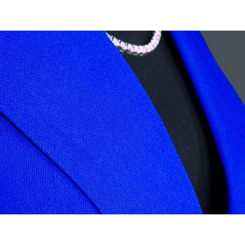 Áo vest blazer xanh coban