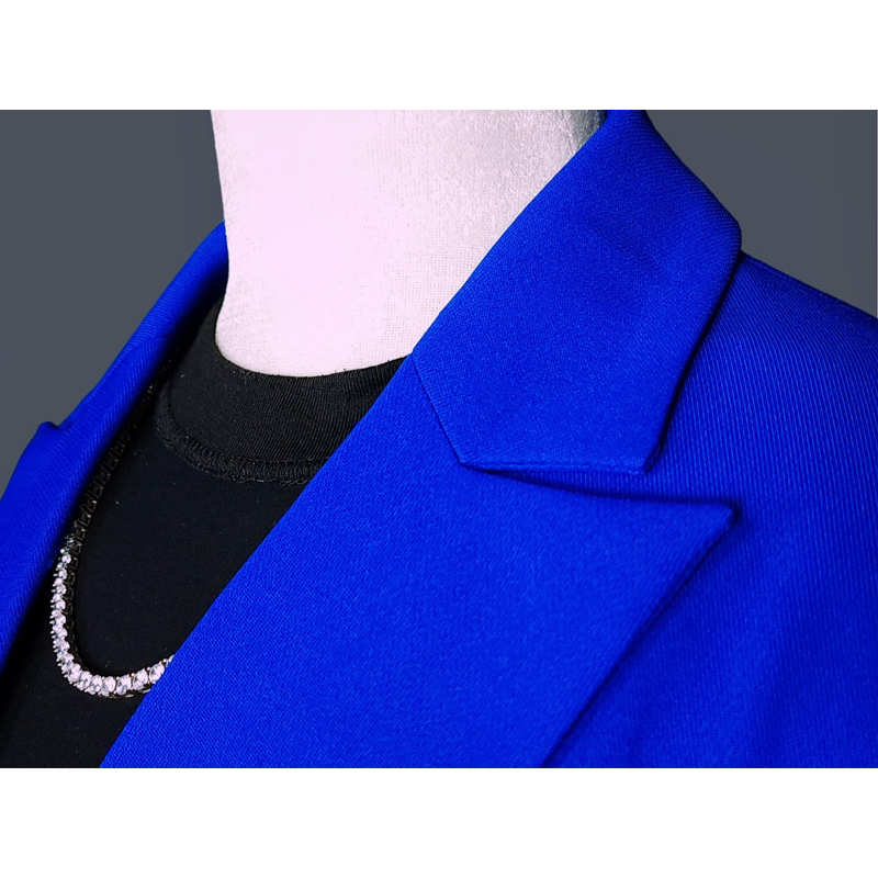 Áo vest blazer xanh coban