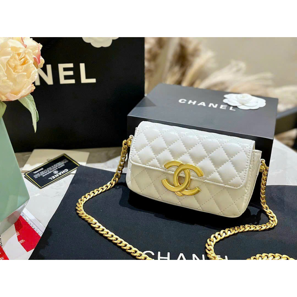 Túi c.n Wooc Logo supper màu trắng - Shop Lynh