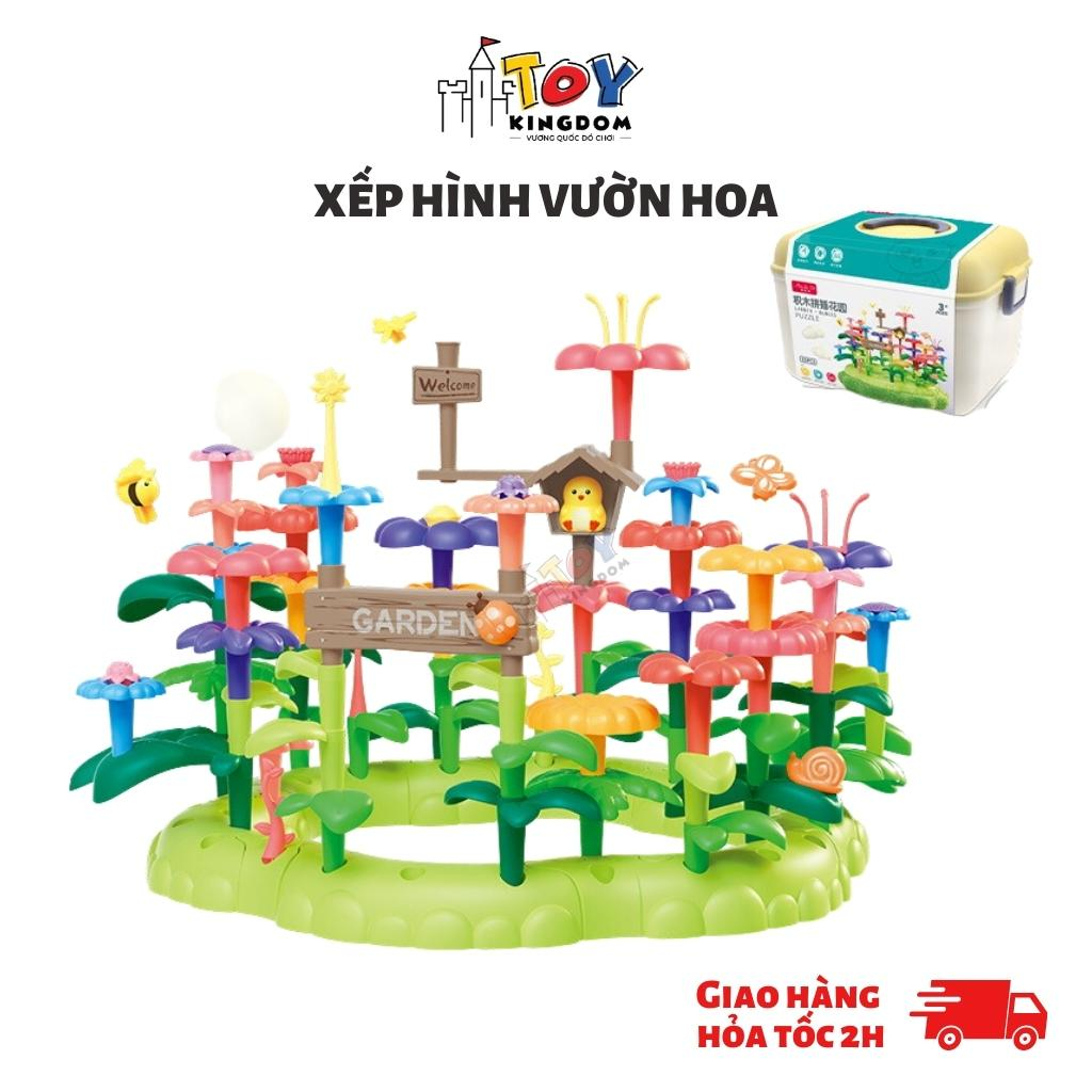 Hộp Đồ Chơi Lắp Ghép Khu Vườn Mùa Xuân Ahihi Cao Cấp Dành Cho Bé