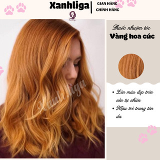 thuốc nhuộm tóc vàng hoa cúc + tặng oxy trợ dưỡng - Ngọc Khuê Shop - Xanh Liga