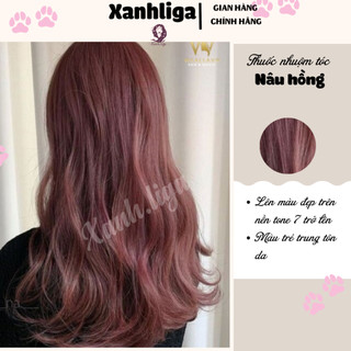 thuốc nhuộm tóc màu nâu hồng