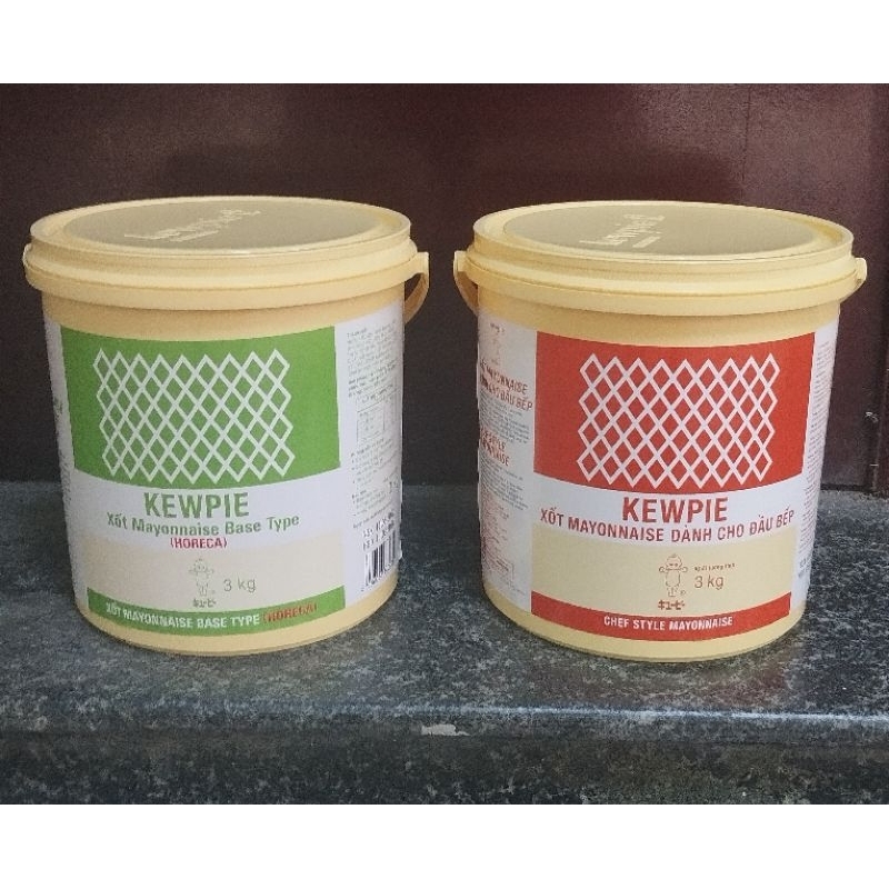 XỐT MAYONNAISE DÀNH CHO ĐẦU BẾP/HORECA BASE TYPE KEWPIE XÔ 3KG