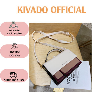 Túi đeo chéo nữ phối màu Vintage phong cách Hàn Quốc đựng ví tiền, điện thoại, thẻ ATM đồ trang điểm TX7570