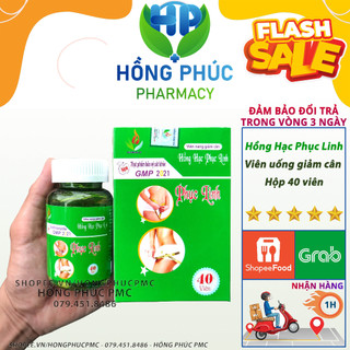 Giảm cân Hồng Hạc Phục Linh 40 viên Hỗ Trợ Giảm Cân, Giảm Mỡ An Toàn
