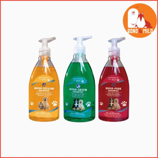 Sữa tắm hỗ trợ cải thiện các bệnh ngoài da cho chó mèo nova-pink shampoo chai 300ml - bondmilo petshop