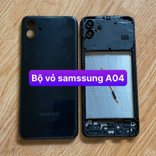 bộ vỏ samsung A04 kèm khay sim,phím,kính camera