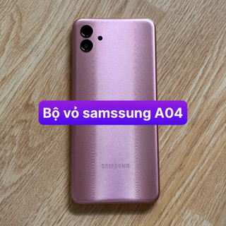 bộ vỏ samsung A04 kèm khay sim,phím,kính camera