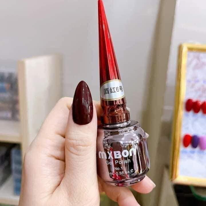 Sơn Đỏ Mxbon Lẻ Số 1-2-3-4-5-6 Chai 15ml