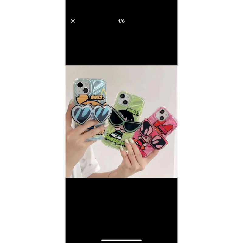 Ốp Lưng IPHONE 3 cô gái siêu nhân Powerpuff dễ thương tặng kèm giá đỡ đủ dòng máy iphone