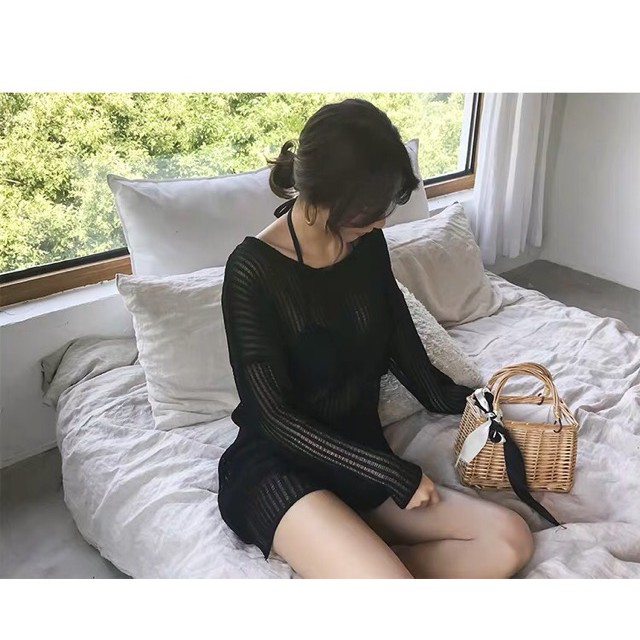 Áo lưới đi biển sành điệu