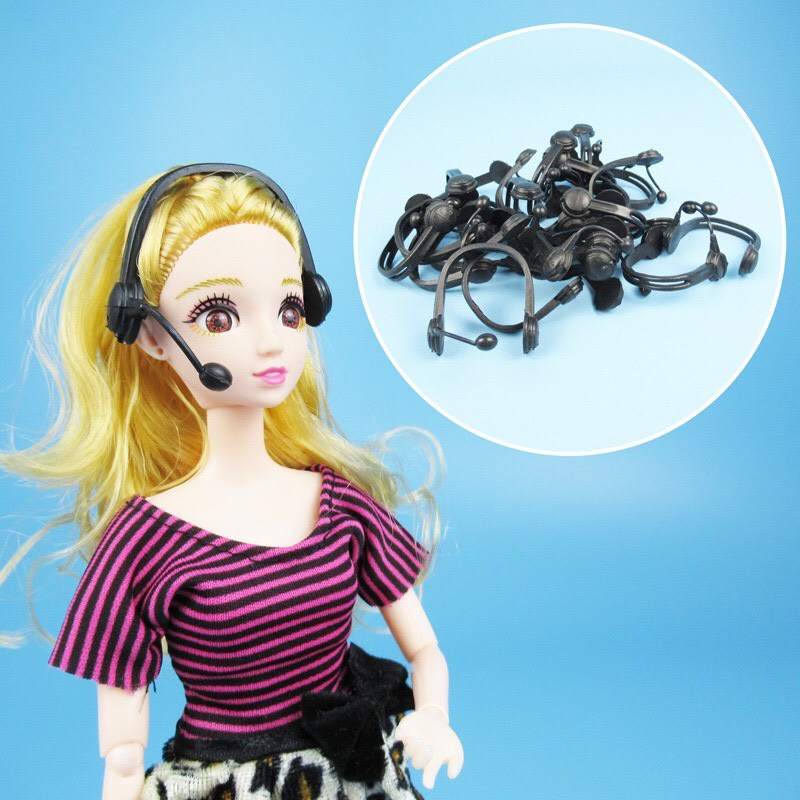 Tai nghe headphone phụ kiện búp bê, đồ chơi mô hình cho búp bê barie,xinyi,licca(2)