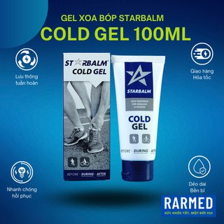 Gel xoa bóp làm lạnh starbalm cold gel 100ml - during & after giảm đau, chống bầm tím nhanh hồi phục