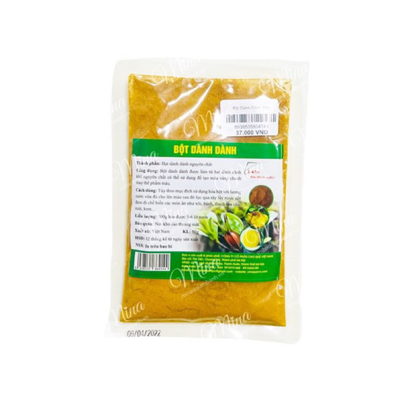 Bột Dành Dành 50g (Tạo màu vàng)