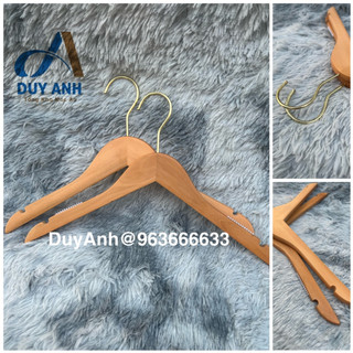 Móc áo gỗ nữ vàng tròn