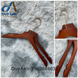 Móc Áo Gỗ Nữ Nâu Bằng