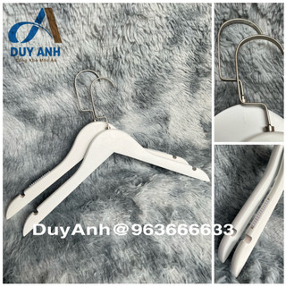Móc Áo Gỗ Nữ Trắng Tròn