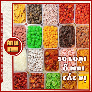 100g dùng thử 50 loại ô mai, mứt trái cây sấy tự chọn- đặc sản hà nội tiệm ăn vặt ăn là mê