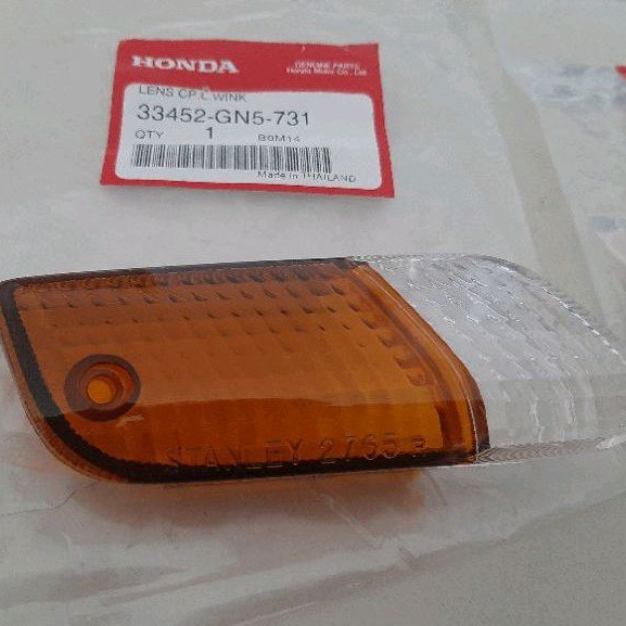 Cặp nắp chụp võ đèn xi nhan trước xe DREAM lùn zin honda thái