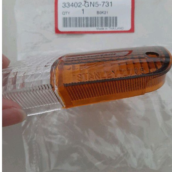 Cặp nắp chụp võ đèn xi nhan trước xe DREAM lùn zin honda thái