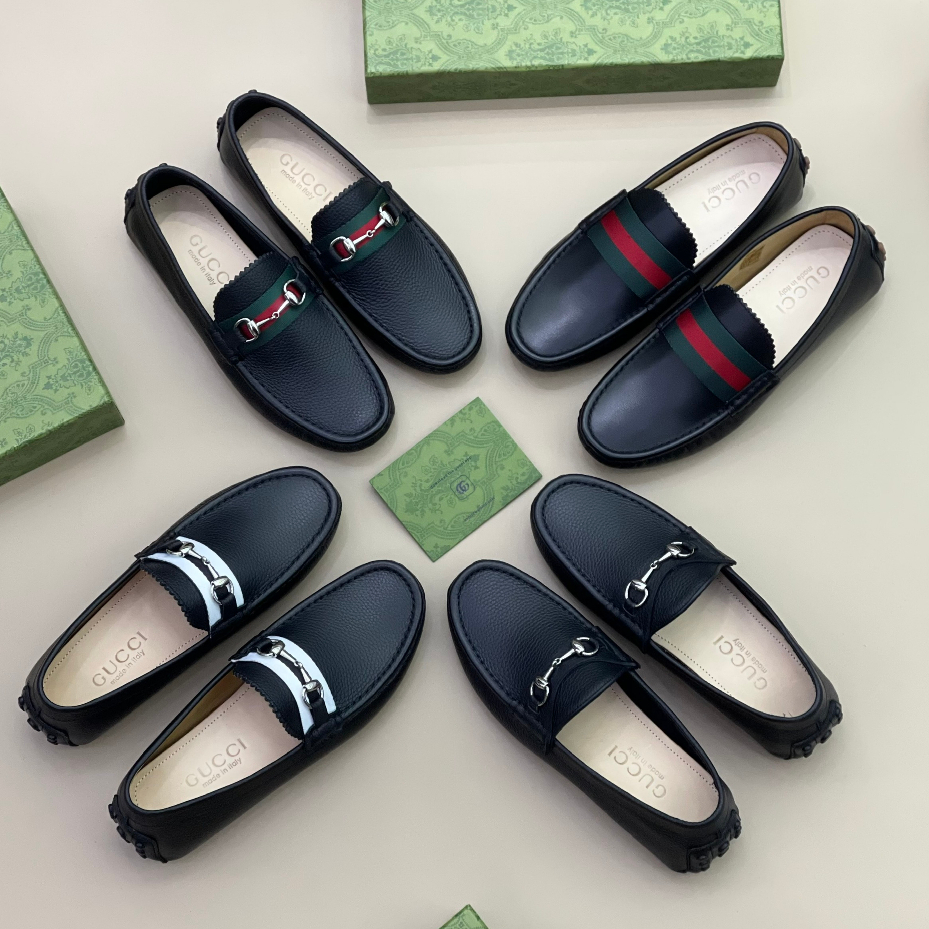 Giày moca Gucci classic móc khóa da bò các mẫu LA 1-1 on web fullbox
