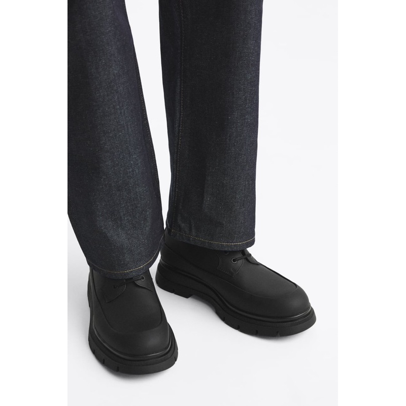 Giày nam tráng cao su Zara authentic RUBBERISED WITH TRACK SOLE size 41