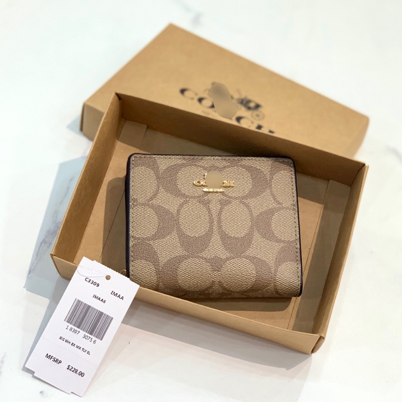 Ví coach snap nắp gập