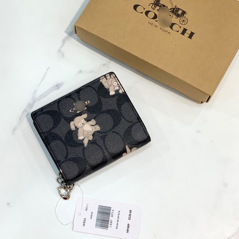 Ví coach snap nắp gập