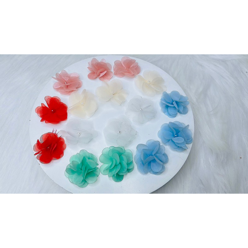 giá rẻ } CÁNH hoa voan 3,6cm (1bịch 10 bông)