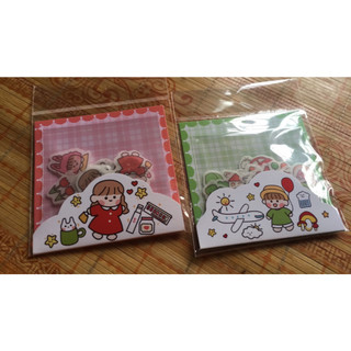 Set 40 miếng sticker nhãn dán hình cô bé dễ thương
