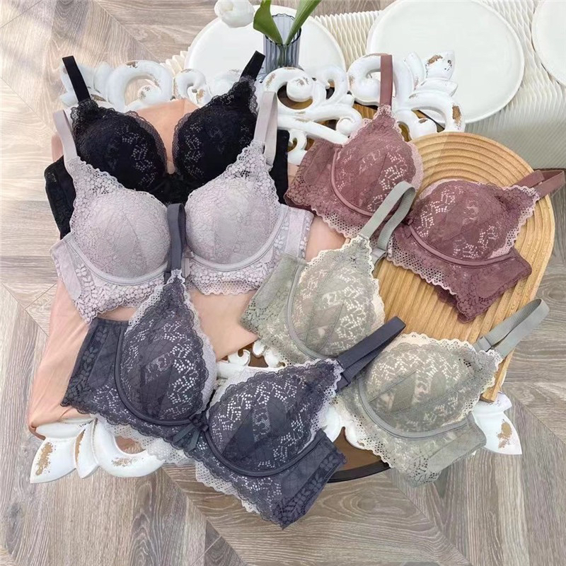 Áo lót nữ ren cao cấp không gọng đệm dày HA239 siêu đẩy nâng ngực tạo khe