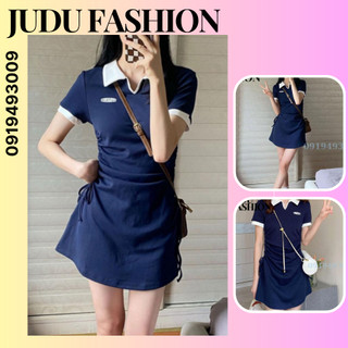 Áo đầm nữ  Kiểu Pháp JUDU02 Mẫu Mới Mùa Hè Hơi Mập Hình Quả Lê Váy Ôm Mông Hot Girl Cao Cấp 2023