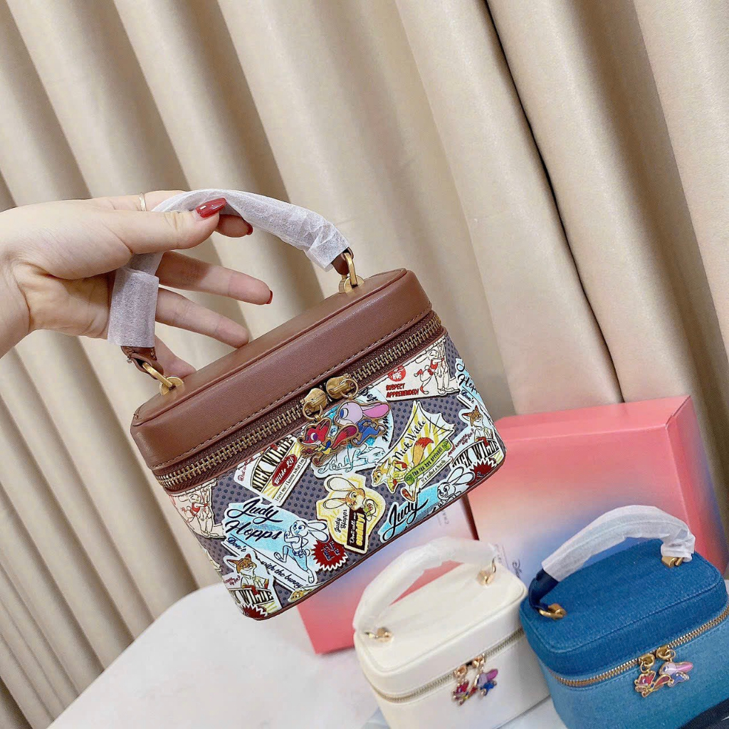 Túi xách nữ túi dis.ney cê ka cốp size 18 gương thỏ kèm dây đeo chéo  bản quà tặng fullbox - Lucky9store