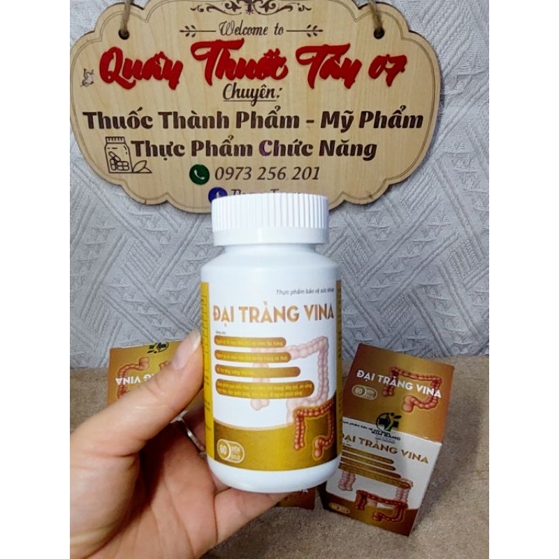 Đại Tràng VINA- Giảm Các Biểu Hiện Của Viêm Đại Tràng Đầy Hơi, Ăn Uống Khó Tiêu Đau Quặn Bụng ,Đại Tràng Co Thắt Lọ 60V