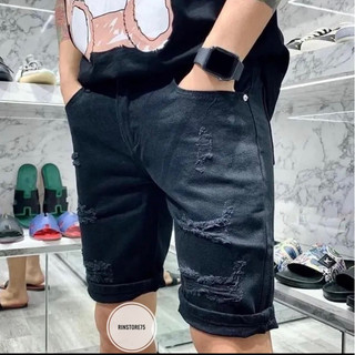 Quần short jean nam basic chất liệu cotton dày dặn, hợp thời trang QS04
