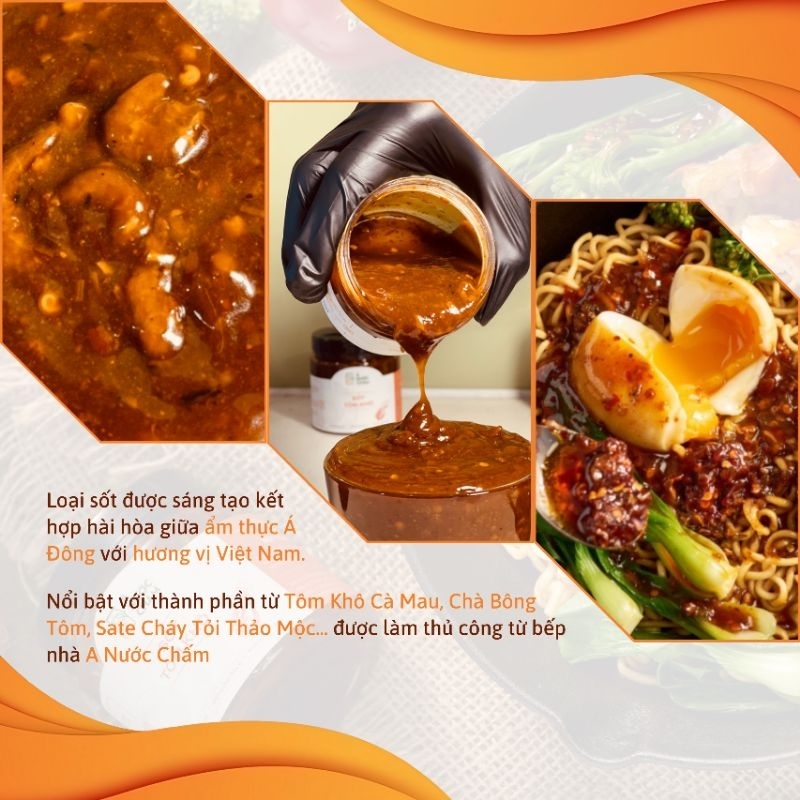 Combo sốt tôm khô và sốt chiên mắm tỏi, dùng trộn mì, chiên nước mắm đủ món