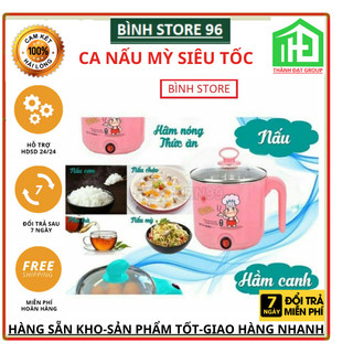 Ca nấu mỳ siêu tốc 18cm 💝 tiện lợi, nồi lẩu mini siêu tốc