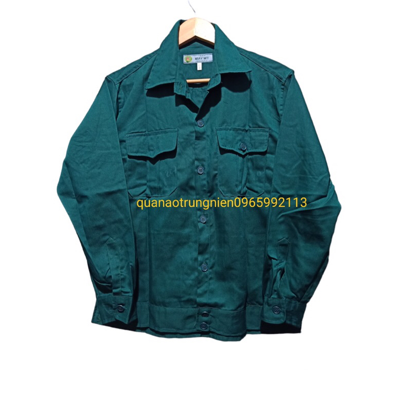BỘ QUẦN ÁO LAO ĐỘNG màu xanh