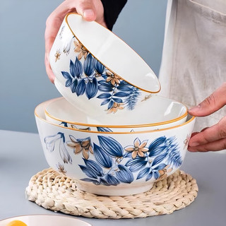 { TẶNG MUỖNG SỨ/ CHÉN SỨ }. Bộ chén dĩa simple life bằng sứ 4 món  ( gồm 1 tô lớn + 2 chén + 1 dĩa ).