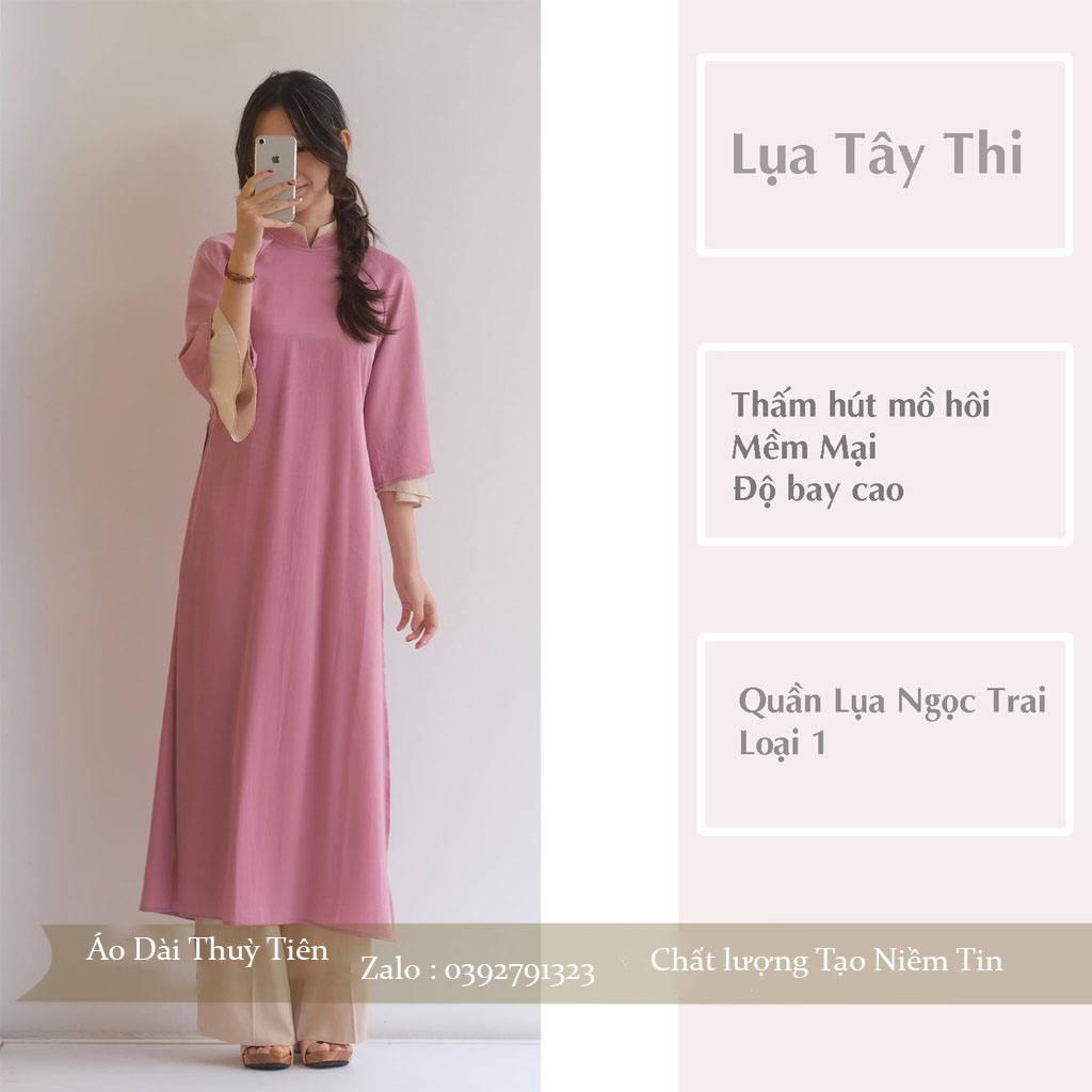 Áo Dài Cách Tân Nữ Dáng Suông Tay Ngắn TT04